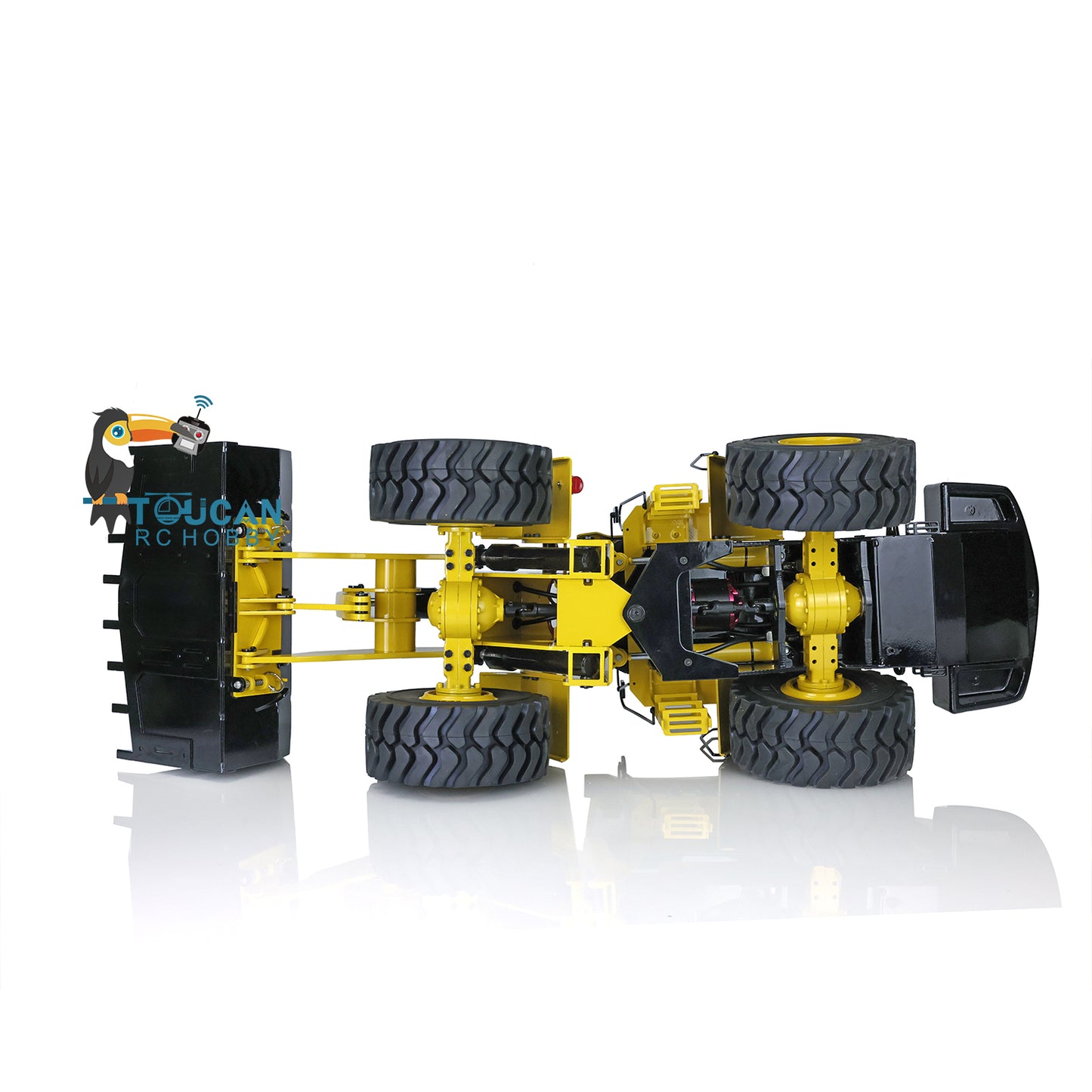Metal 1/14 Scale WA470 RC Hydraulic Loader 980L Ready to Run XDRC Construction Vehicle Lights Sound Battery