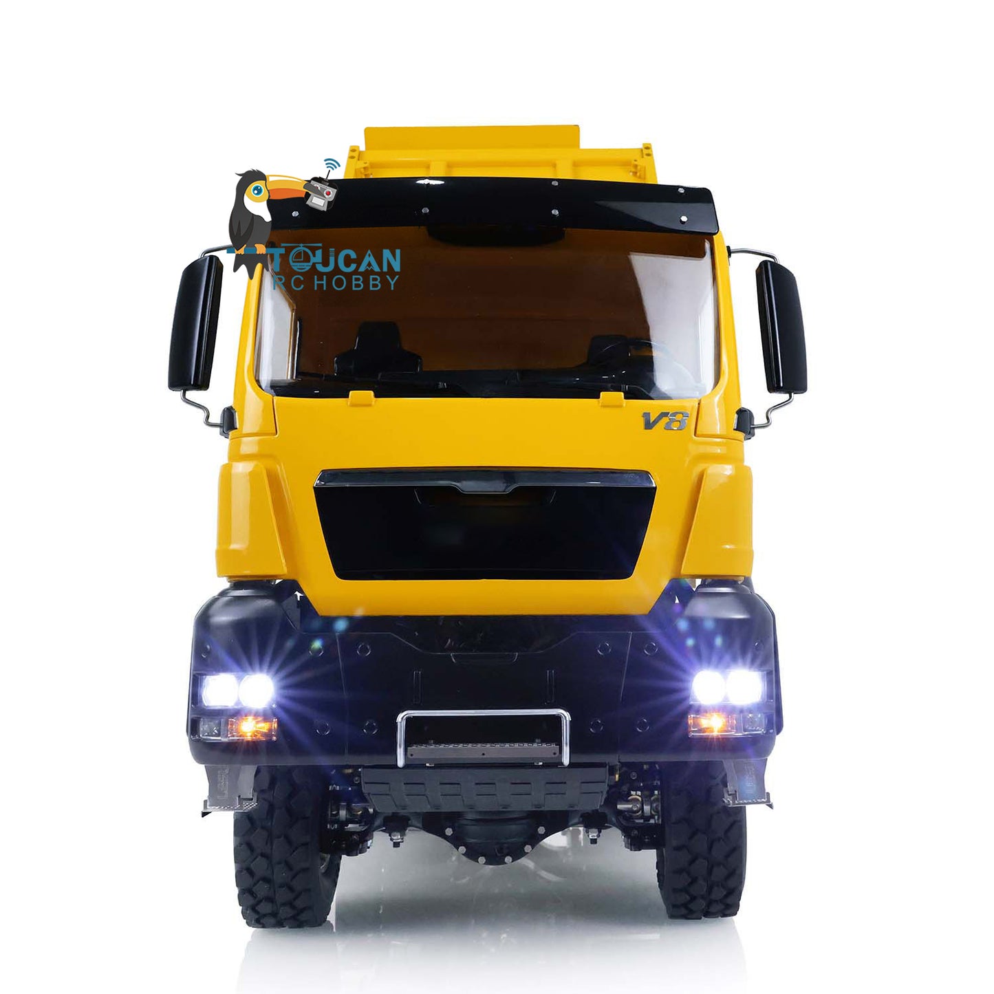LESU 1/14 Metal 3 Ways RC Dumper Truck Model 3Speed Transmission Sound Light System Scale Vehicle for Engineering Vehicle Enthusiast