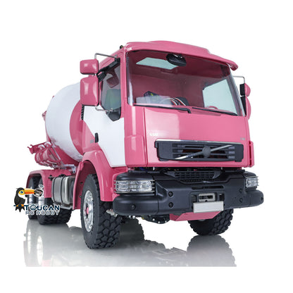 LESU 1/14 6x6 Metal Painted RC Concrete Car Mixer Truck Battery Radio RTR of Construction Vehicle Model W/ I6S Radio Motor
