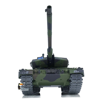 TOUCAN RC HOBBY Henglong 1/16 TK7.0 Leopard2A6 RTR RC Tank 3889 with 360 Degrees Turret BB Infrared Combat Smoke Metal Tracks Sprockets Idlers Wheels