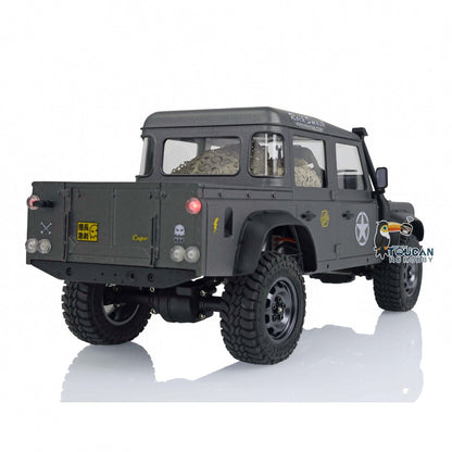 CAPO 1/18 Crawler Car KIT DIY RC Model Metal Chassis Plastic Unassembled Unpainted Cabin Car Shell W/ 2Speed Gearbox Differential