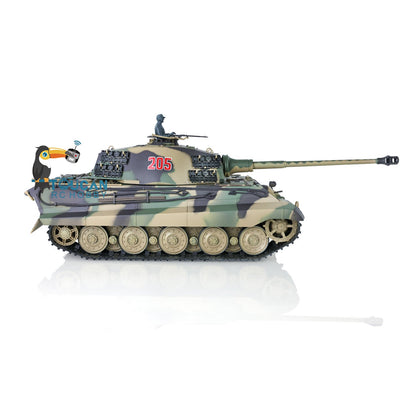 TOUCAN RC HOBBY Henglong 1/16 TK7.0 Plastic German King Tiger RTR RC Tank Model 3888A Sound Light Smoke BB Infrared Combat Metal Barrel