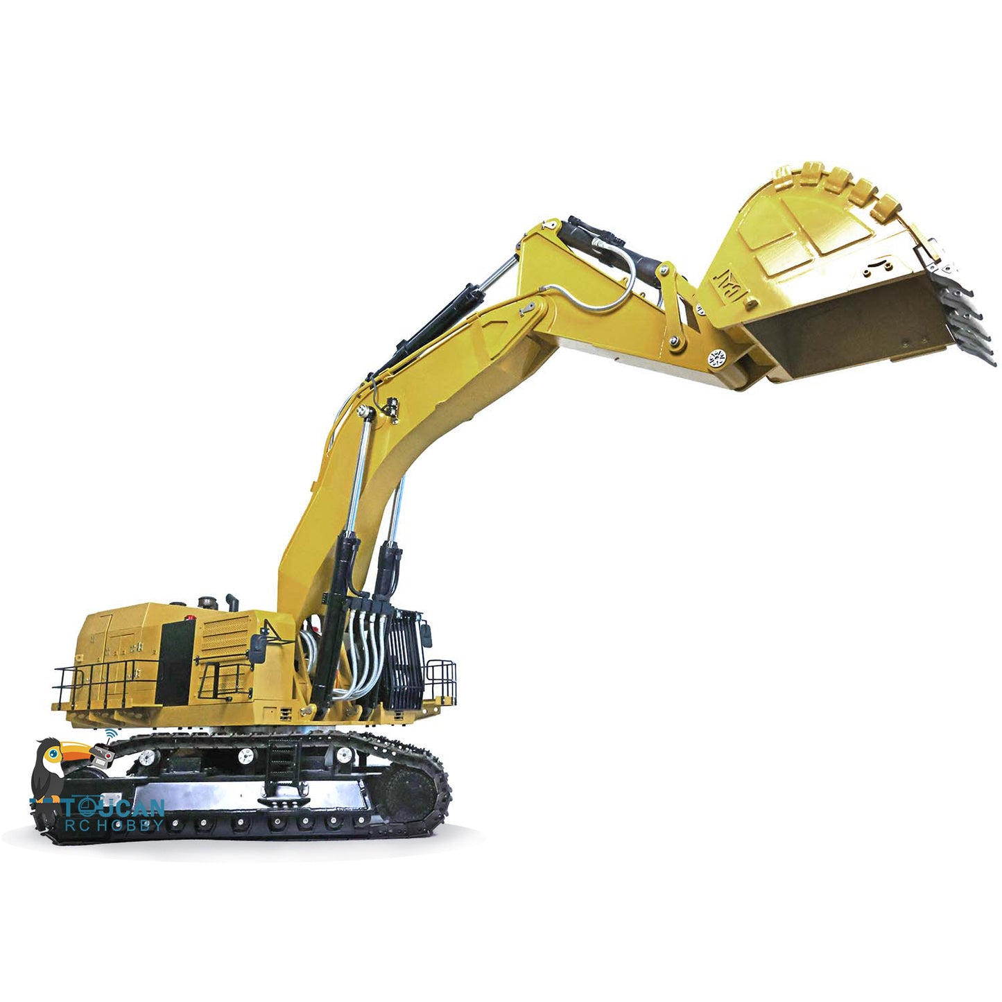50KG 1/14 Cater CAT- 6015B Metal Hydraulic Radio Controlled Excavator Light Liquid Crystal display Painted Assembled Body Rotates 360Degrees