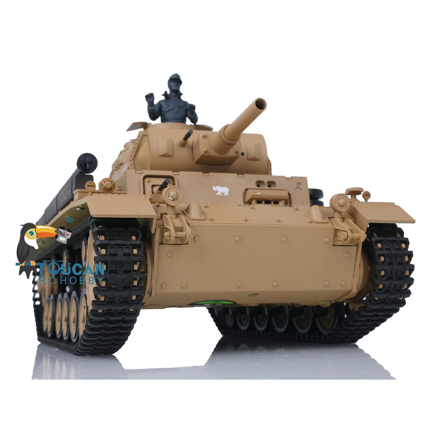 In Stock Henglong 1/16 7.0 Plastic Panzer III H FPV RC Tank 3849 Gearbox 360?? Turret