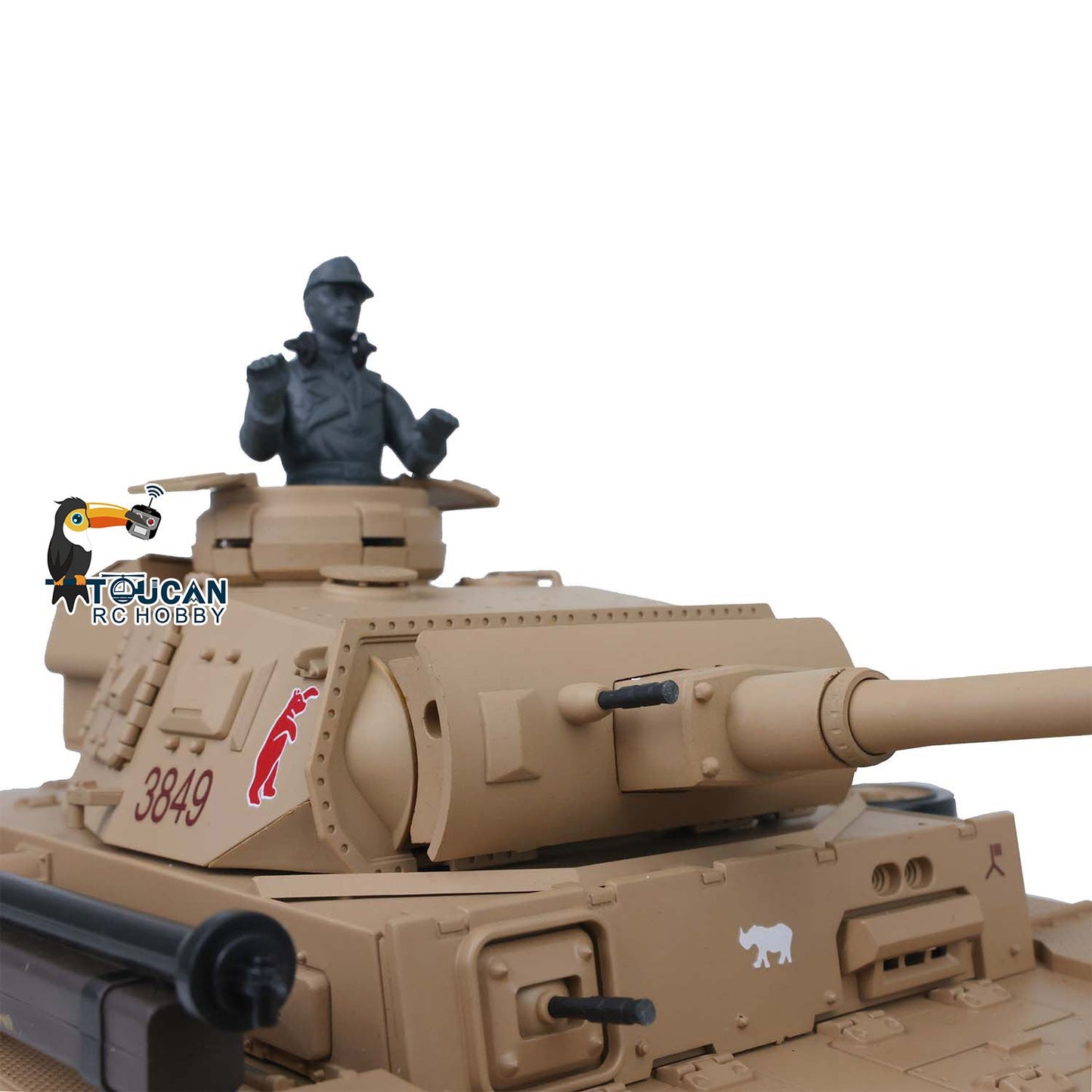 TOUCAN RC HOBBY Henglong 1/16 Plastic 7.0 3848 3849 Panzer III H L RC Tank FPV 360 Degree Turret Infrared System BB Smoke Steel Driving Gearbox Metal Barrel