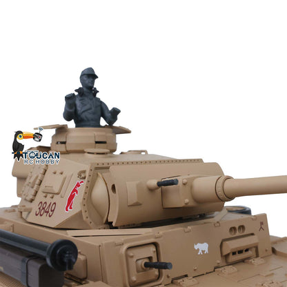 TOUCAN RC HOBBY Henglong 1/16 Plastic 7.0 3848 3849 Panzer III H L RC Tank FPV 360 Degree Turret Infrared System BB Smoke Steel Driving Gearbox Metal Barrel