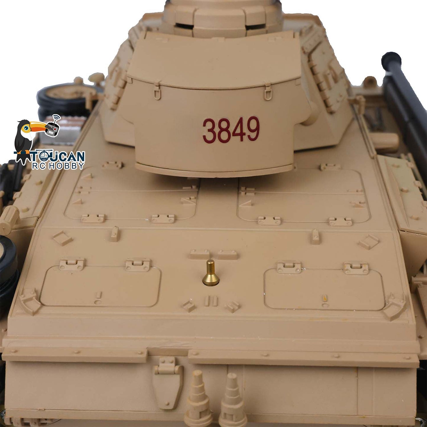 TOUCAN RC HOBBY Henglong Plastic 1/16 TK7.0 German Panzer III H L RTR RC Tank 3848/3849 360 Degrees Turret Smoke Infrared System BB Unit Sounds Lights Metal Barrel