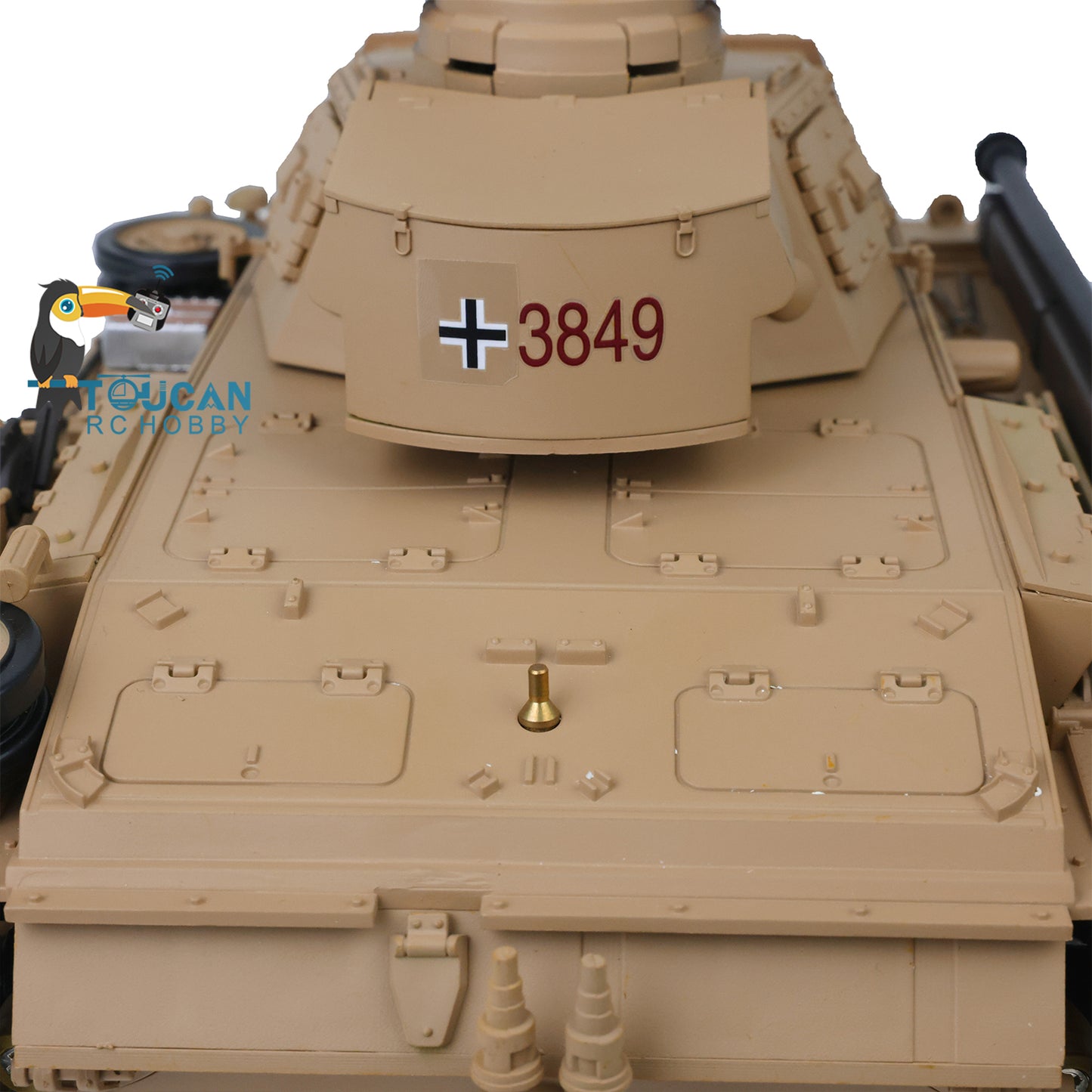 In Stock Henglong 1/16 7.0 Plastic Panzer III H FPV RC Tank 3849 Gearbox 360?? Turret