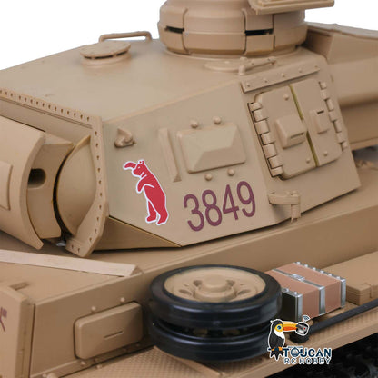 TOUCAN RC HOBBY Henglong 1/16 Plastic 7.0 3848 3849 Panzer III H L RC Tank FPV 360 Degree Turret Infrared System BB Smoke Steel Driving Gearbox Metal Barrel