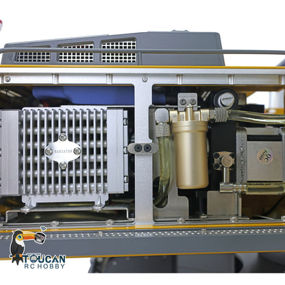 Kabolite K970 100S Pro 1/14 RC Excavator Metal Hydraulic Digger Model Remote Control Construction Vehicle Light Sound Paladin PL18EV Lite Radio Smoking GPS Sticker Battery