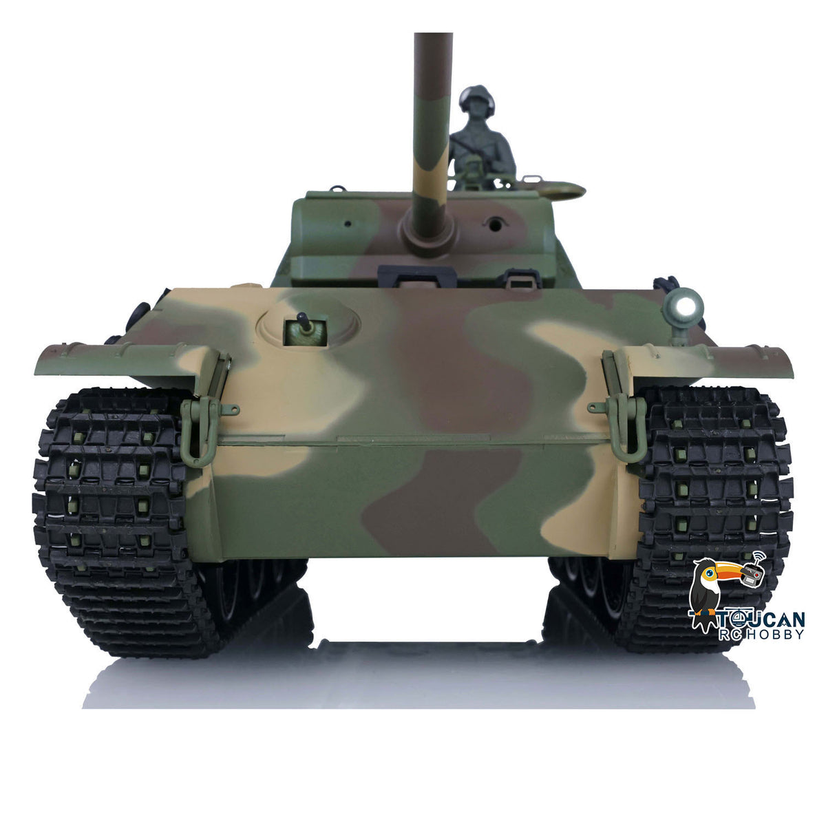 TOUCAN RC HOBBY US Stock 2.4Ghz 1/16 Scale 7.0 Heng Long German Panther G Plastic Tracks Idlers Sprockets Road Wheels RTR RC Tank Model 3879
