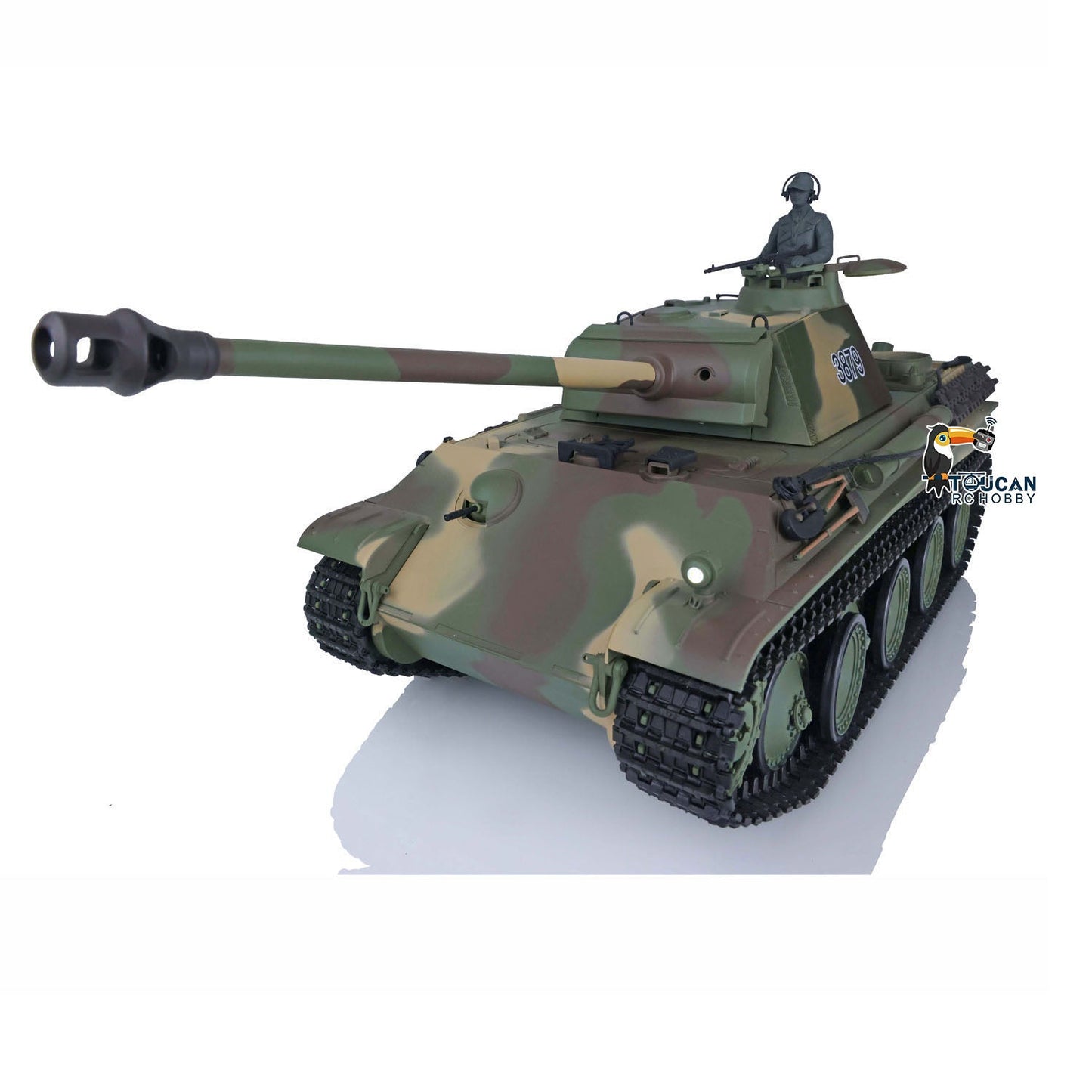 TOUCAN RC HOBBY Henglong Plastic 1/16 TK7.0 3879/3878 German Panther G Soviet KV-1 RTR RC Tank 360 Degrees Turret Infrared Combat BB Smoke Metal Barrel