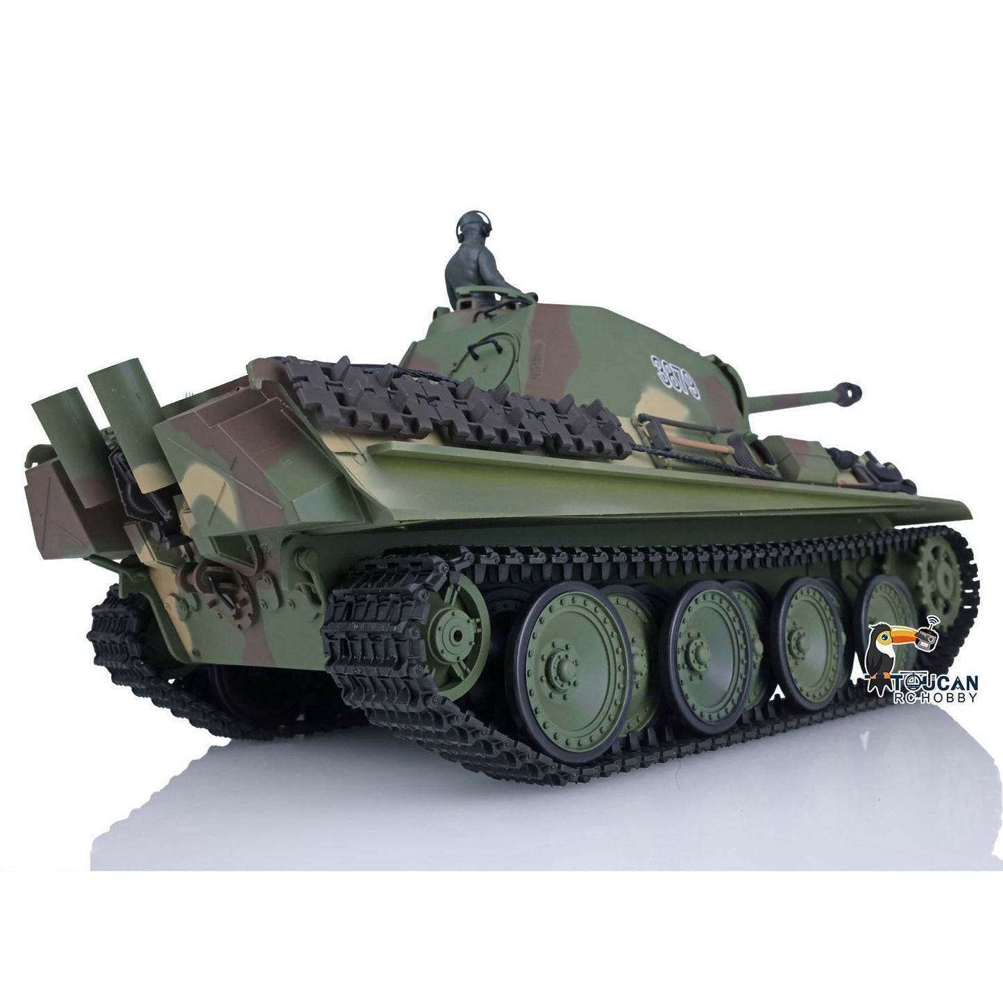 TOUCAN RC HOBBY Henglong Plastic 1/16 TK7.0 3879/3878 German Panther G Soviet KV-1 RTR RC Tank 360 Degrees Turret Infrared Combat BB Smoke Metal Barrel