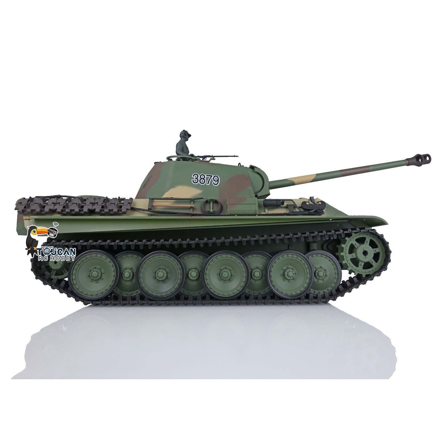 TOUCAN RC HOBBY Henglong Plastic 1/16 TK7.0 3879/3878 German Panther G Soviet KV-1 RTR RC Tank 360 Degrees Turret Infrared Combat BB Smoke Metal Barrel