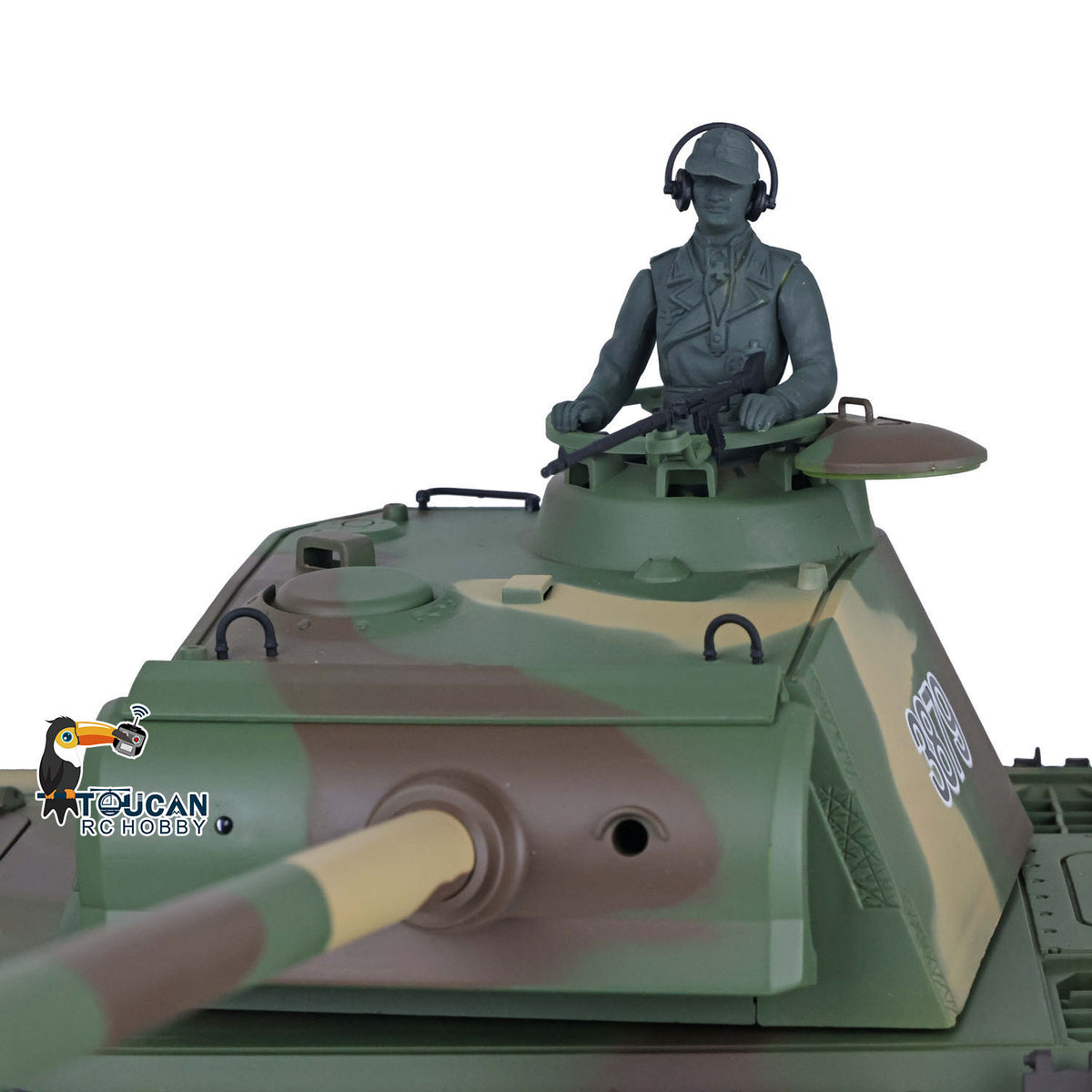 TOUCAN RC HOBBY US Stock 2.4Ghz 1/16 Scale 7.0 Heng Long German Panther G Plastic Tracks Idlers Sprockets Road Wheels RTR RC Tank Model 3879