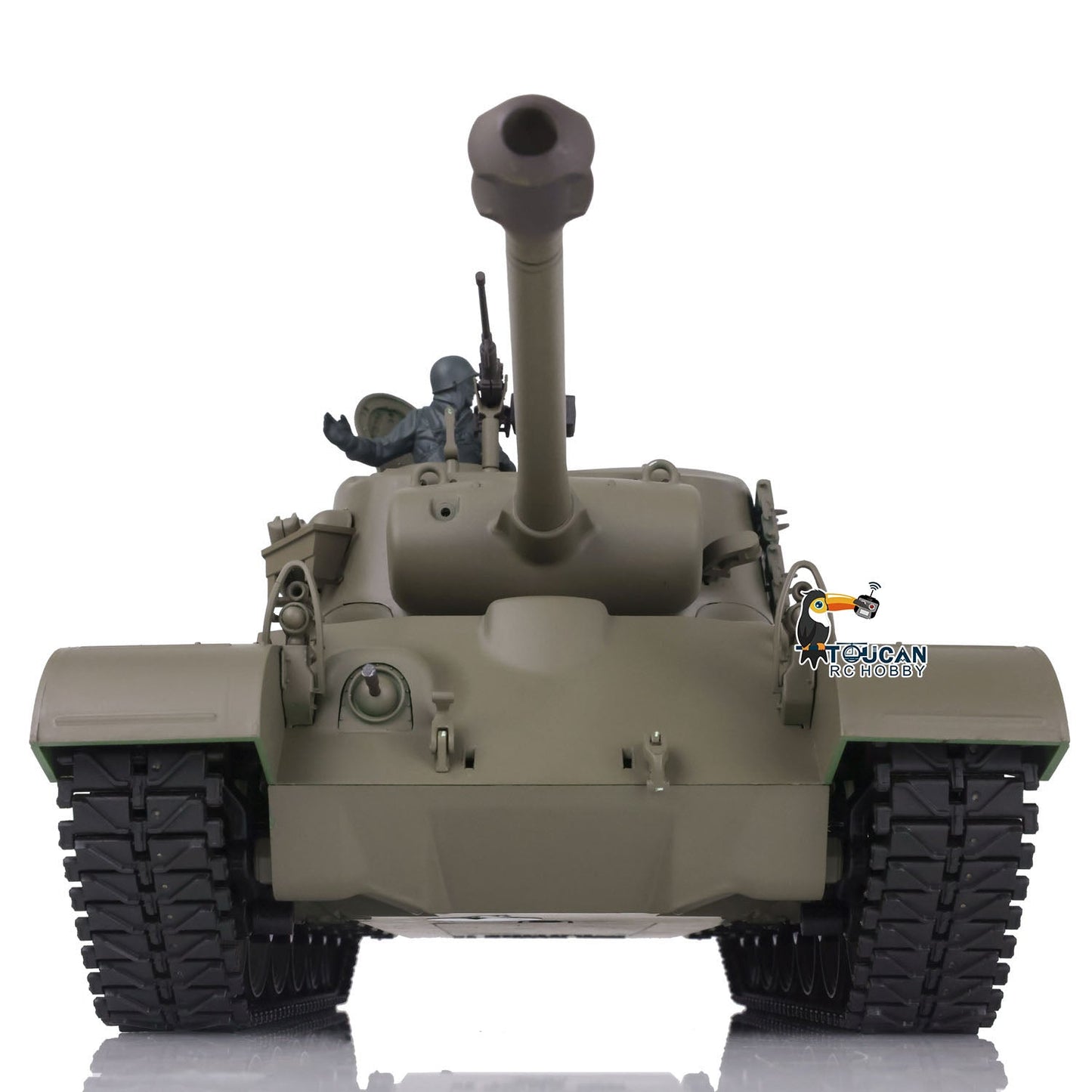 TOUCAN RC HOBBY Henglong 1/16 Plastic TK7.0 3838 M26 RTR RC Tank Steel Gearbox FPV 360 Degrees Turret Infrared System Smoke BB Unit Sounds Lights