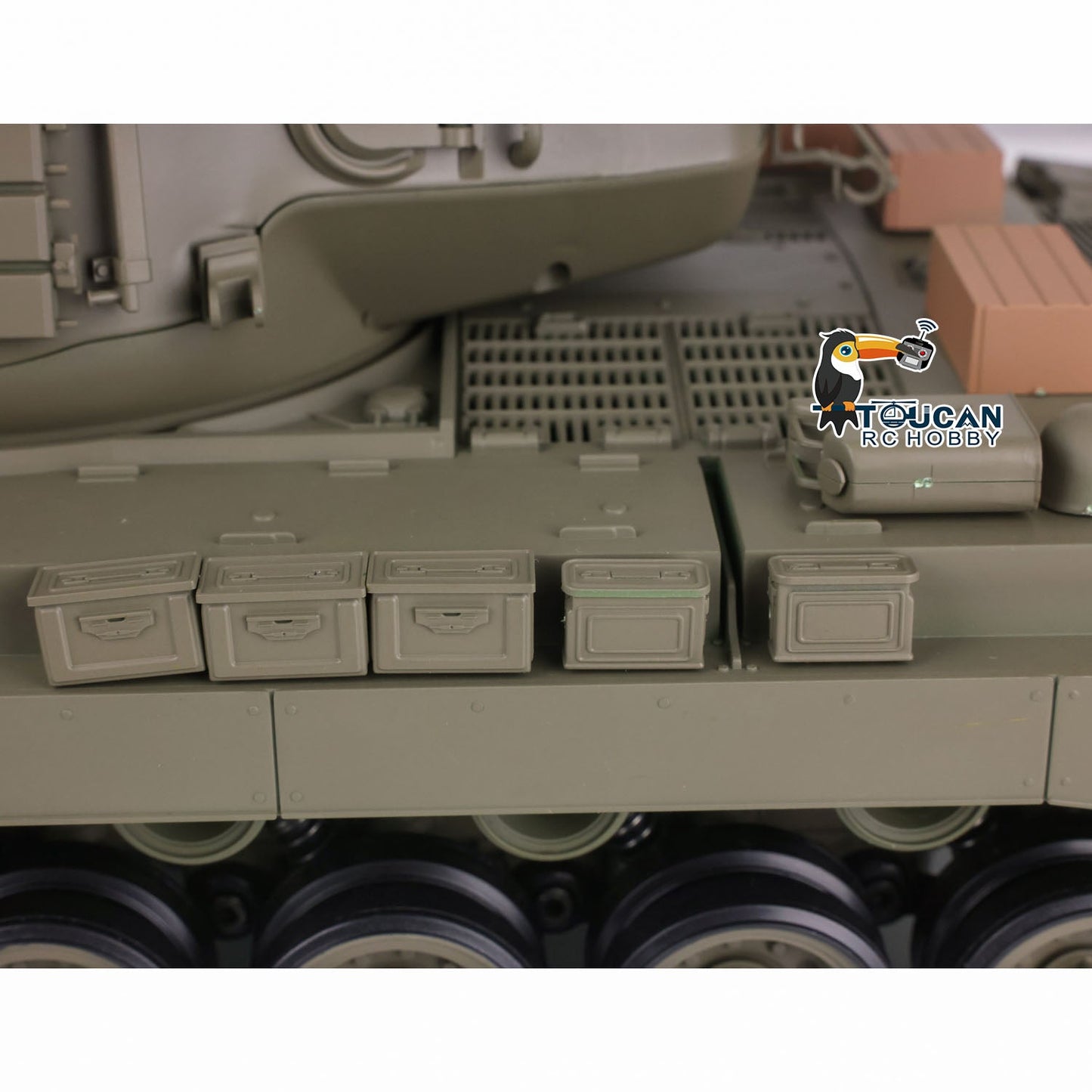 TOUCAN RC HOBBY Henglong 1/16 Plastic TK7.0 3838 M26 RTR RC Tank Steel Gearbox FPV 360 Degrees Turret Infrared System Smoke BB Unit Sounds Lights