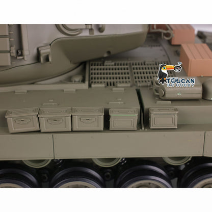 TOUCAN RC HOBBY Henglong 1/16 Plastic TK7.0 3838 M26 RTR RC Tank Steel Gearbox FPV 360 Degrees Turret Infrared System Smoke BB Unit Sounds Lights