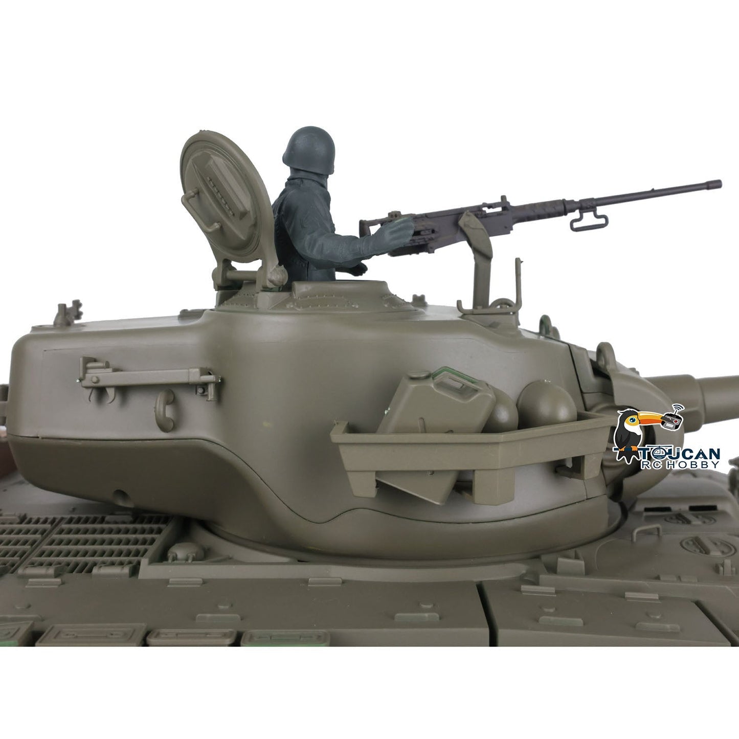 TOUCAN RC HOBBY Henglong 1/16 Plastic TK7.0 3838 M26 RTR RC Tank Steel Gearbox FPV 360 Degrees Turret Infrared System Smoke BB Unit Sounds Lights