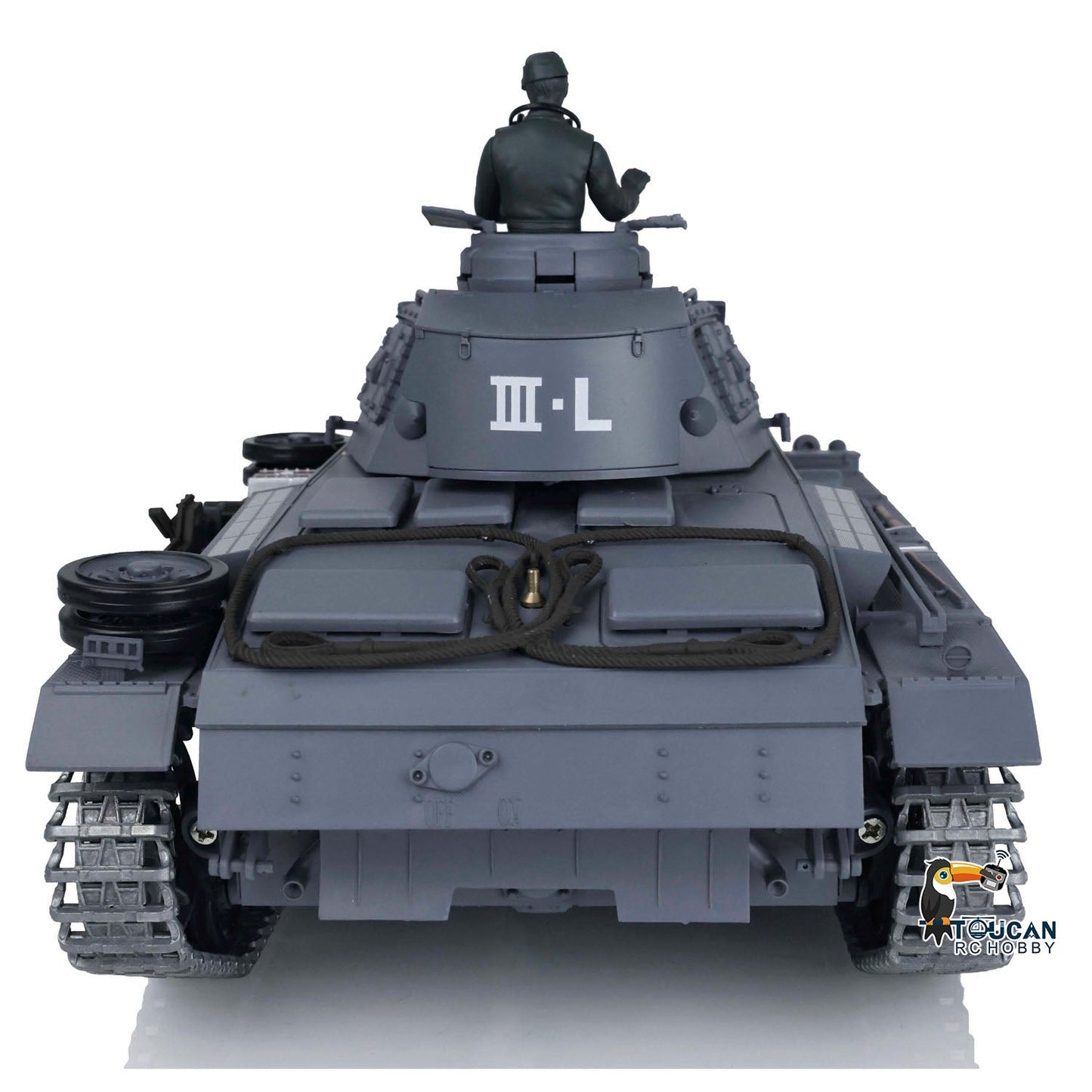 TOUCAN RC HOBBY Henglong 1/16 TK7.0 Promotion Panzer III L RTR RC Tank 3848 Infrared Combat BB 360 Degrees Turret Smoke Metal Tracks Sprockets Idlers Barrel