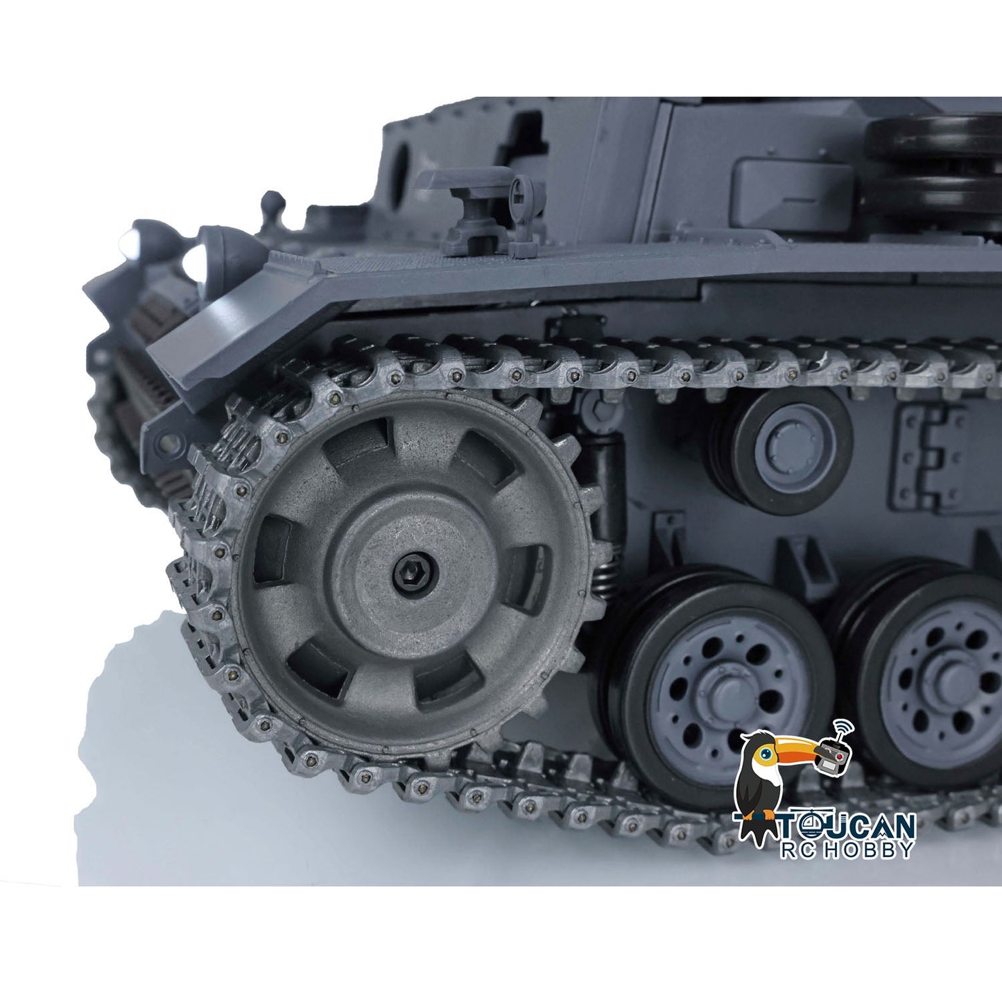 TOUCAN RC HOBBY Henglong 1/16 TK7.0 Promotion Panzer III L RTR RC Tank 3848 Infrared Combat BB 360 Degrees Turret Smoke Metal Tracks Sprockets Idlers Barrel
