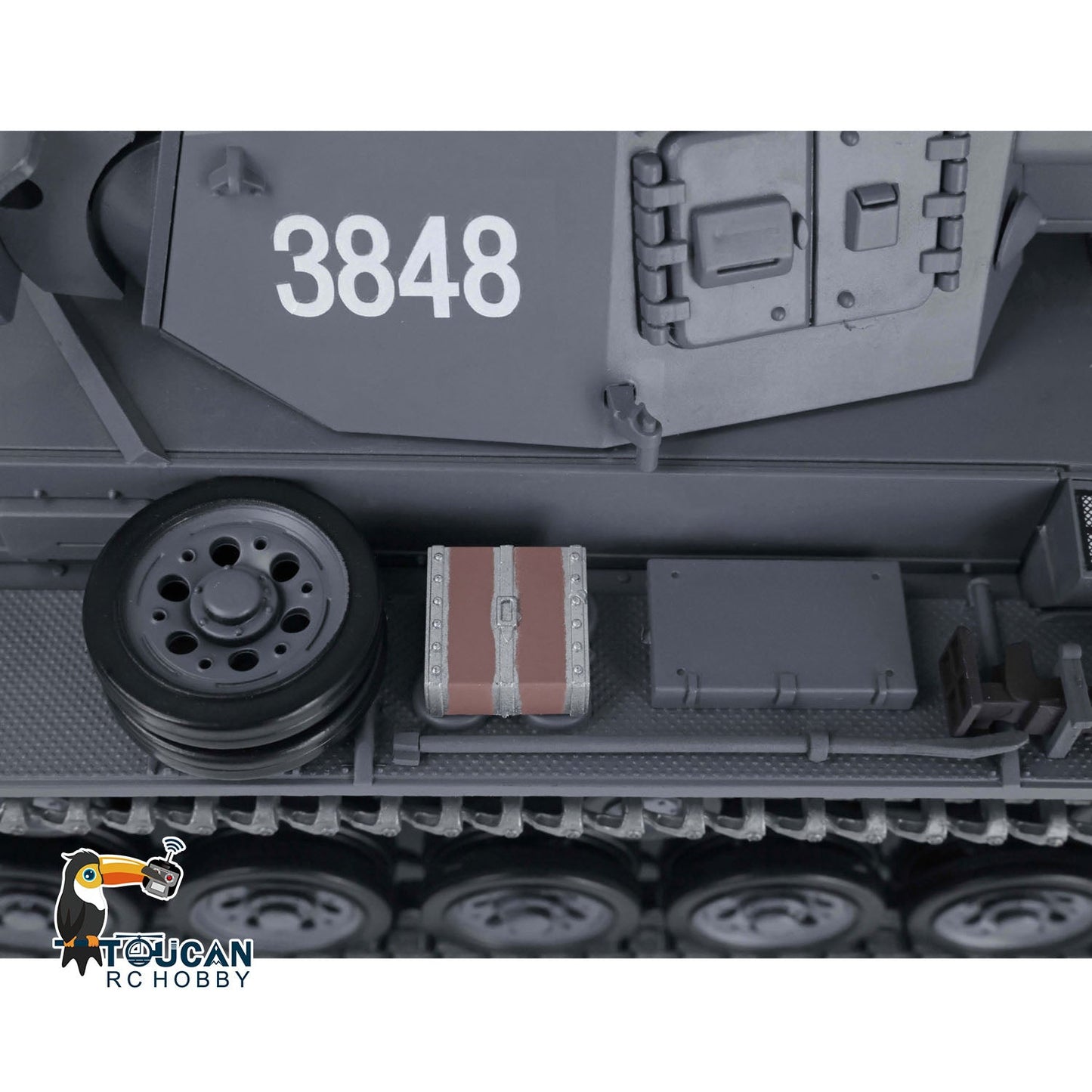 TOUCAN RC HOBBY Henglong 1/16 TK7.0 Promotion Panzer III L RTR RC Tank 3848 Infrared Combat BB 360 Degrees Turret Smoke Metal Tracks Sprockets Idlers Barrel