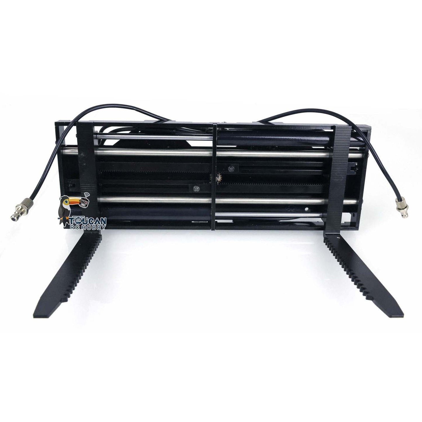 TOUCAN RC HOBBY MTModel Metal Tiltable Dozer Blade Reversible Bucket Fork Root Rake Sorting Grapple for 1/14 WA480 E260L Remote Control Loader DIY Parts