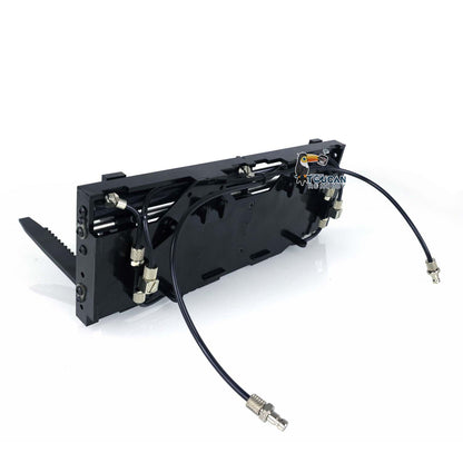 TOUCAN RC HOBBY MTModel Metal Tiltable Dozer Blade Reversible Bucket Fork Root Rake Sorting Grapple for 1/14 WA480 E260L Remote Control Loader DIY Parts