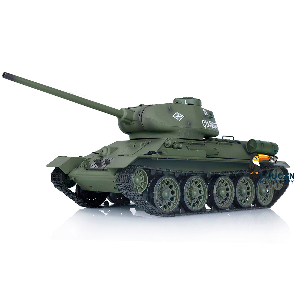 Fast Free Shipping 2.4G Henglong 1/16 Scale 7.0 Plastic Ver Soviet T34-85 RTR RC Tank Model 3909