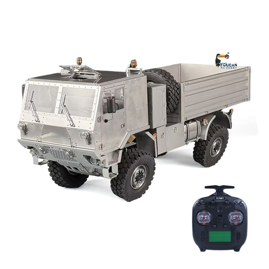 T815 3Speed 1/14 RC Off Road Military Truck Metal Body Remote Control 4X4 Transport Vehicle Flysky ST8 Radio Differential Locks