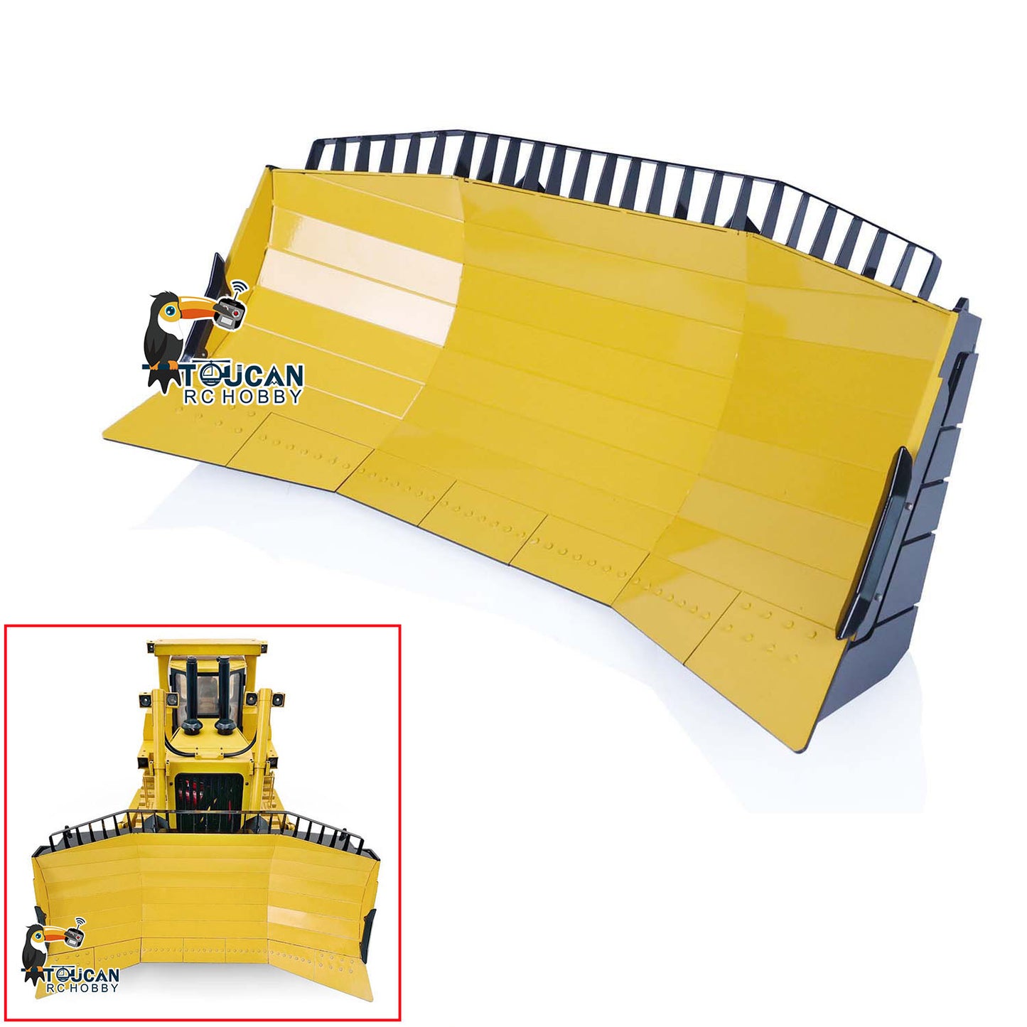 JDModel Metal Dozer Blade Fuel Tank Tracks for 1/14 JDM-98 DXR2 RC Hydraulic Bulldozer DIY Model for Construction Vehicle Enthusiast