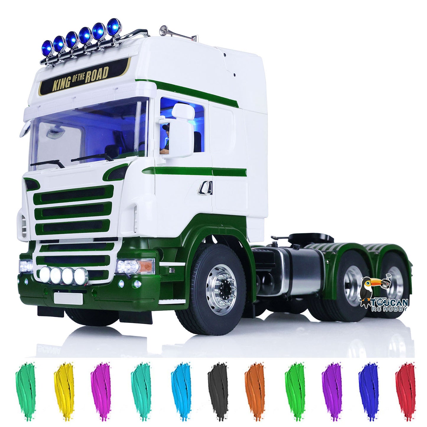 TOUCAN 1:14 DIY RC Tractor Truck for Tamiya 6x6 Remote Control Cars Model