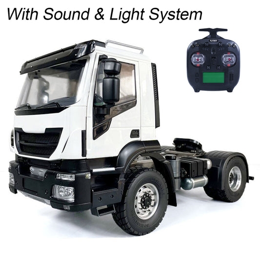1/14 RC Tractor Truck 4x2 2-speed Radio Control Car Model Differential Lock Axle Painted Assembled PNP Version Servo ESC