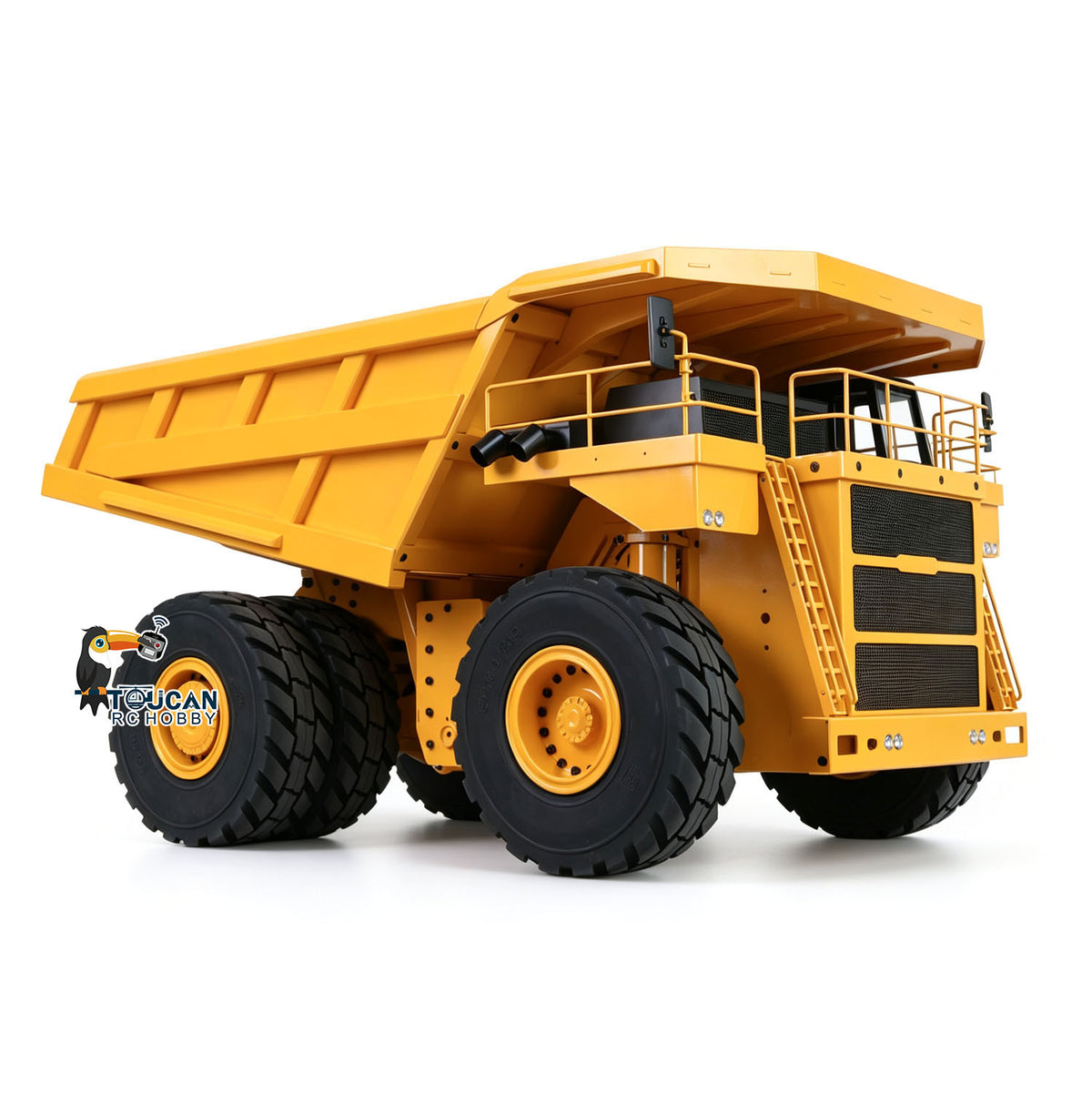 TOUCAN RC HOBBY JDMODEL JDM 118F Camion benne hydraulique radiocommandé 1/14 4x4, engin de chantier, modèle réduit, système d'éclairage évolutif