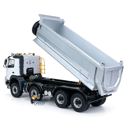 TOUCAN RC HOBBY JDMODEL RC Dump 1/14 Metal Hydraulic Dumper 8*8 Truck AWD W/ Hopper Cylinder Tube 2Speed Differential Axle Motor Servo ESC Radio