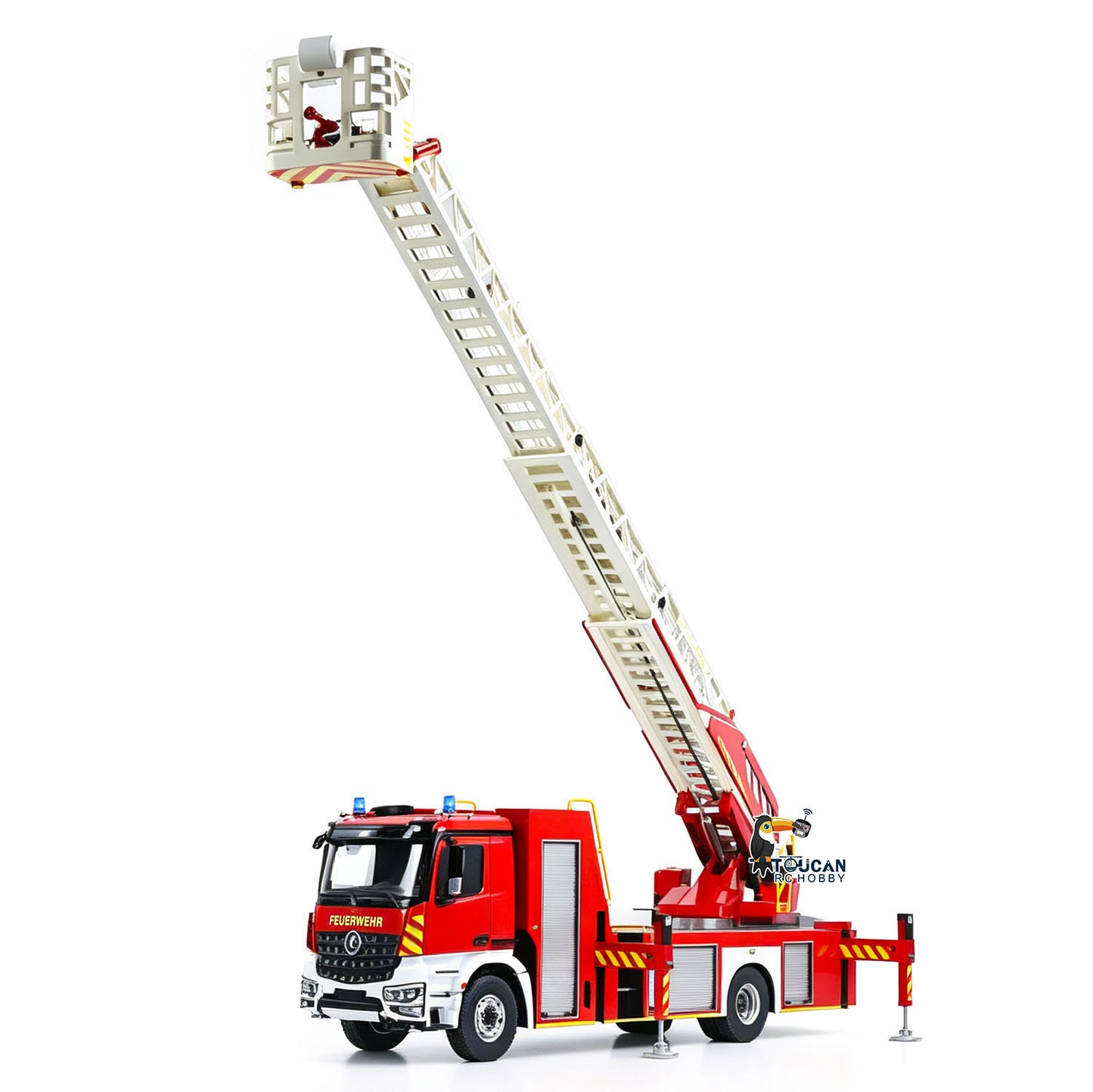 2Speed 1/14 4*4 Metal Chassis Electric Remote Control Lift Ladder Fire Truck RC Model Vehicle Radio No Battery Charger