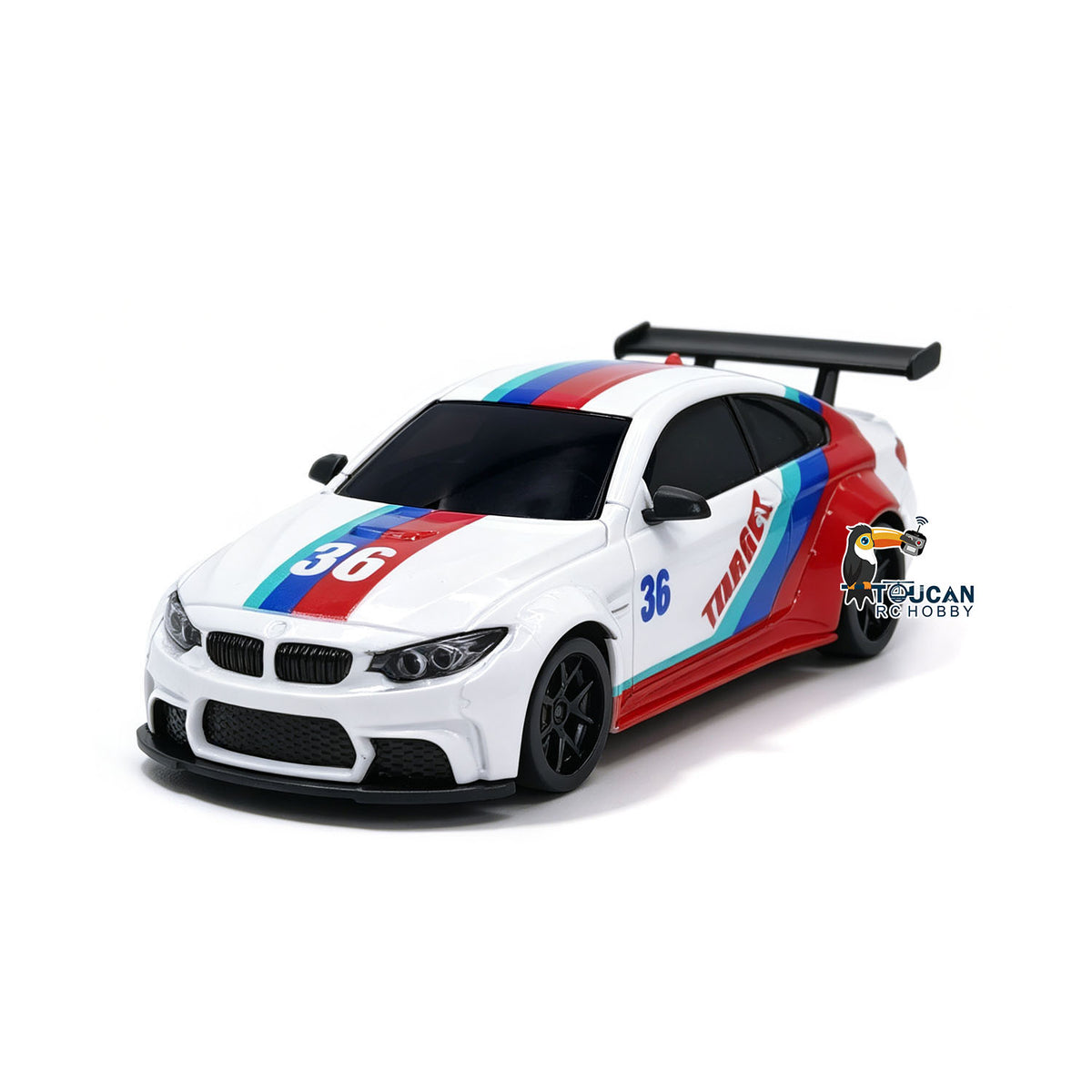 TOUCAN RC HOBBY 25KM/H High Speed JIABAILE 4WD Plastic 1/36 RC Drift Car 3611 Gyroscope Indoor Outdoor Mini Racing Car LED Lights Battery 2.4G Radio