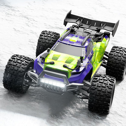 In Stock SCY 18101 Muti-Terrain 1/18 2.4GHz Sync Remote Control Off Road Vehicle PVC Body RC Electric Monster Truck Wheelie Bar LED Light