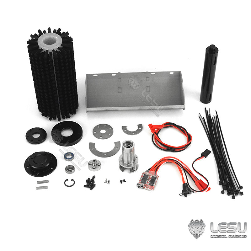 LESU 1/14 Scale Metal Assembled Aoue LT5 Skid-Steer Loader Radio Control Tracked Dozer Blade Openable Bucket Gripper Hay Clamp