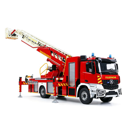 2Speed 1/14 4*4 Metal Chassis Electric Remote Control Lift Ladder Fire Truck RC Model Vehicle Radio No Battery Charger