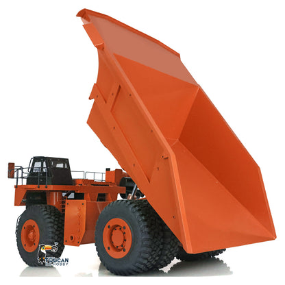 Metal 1/20 RC Hydraulic Mine Truck 793D Heavy Duty Remote Control Dumper RTR 2Speed Gearbox Flysky I6X Radio Light System