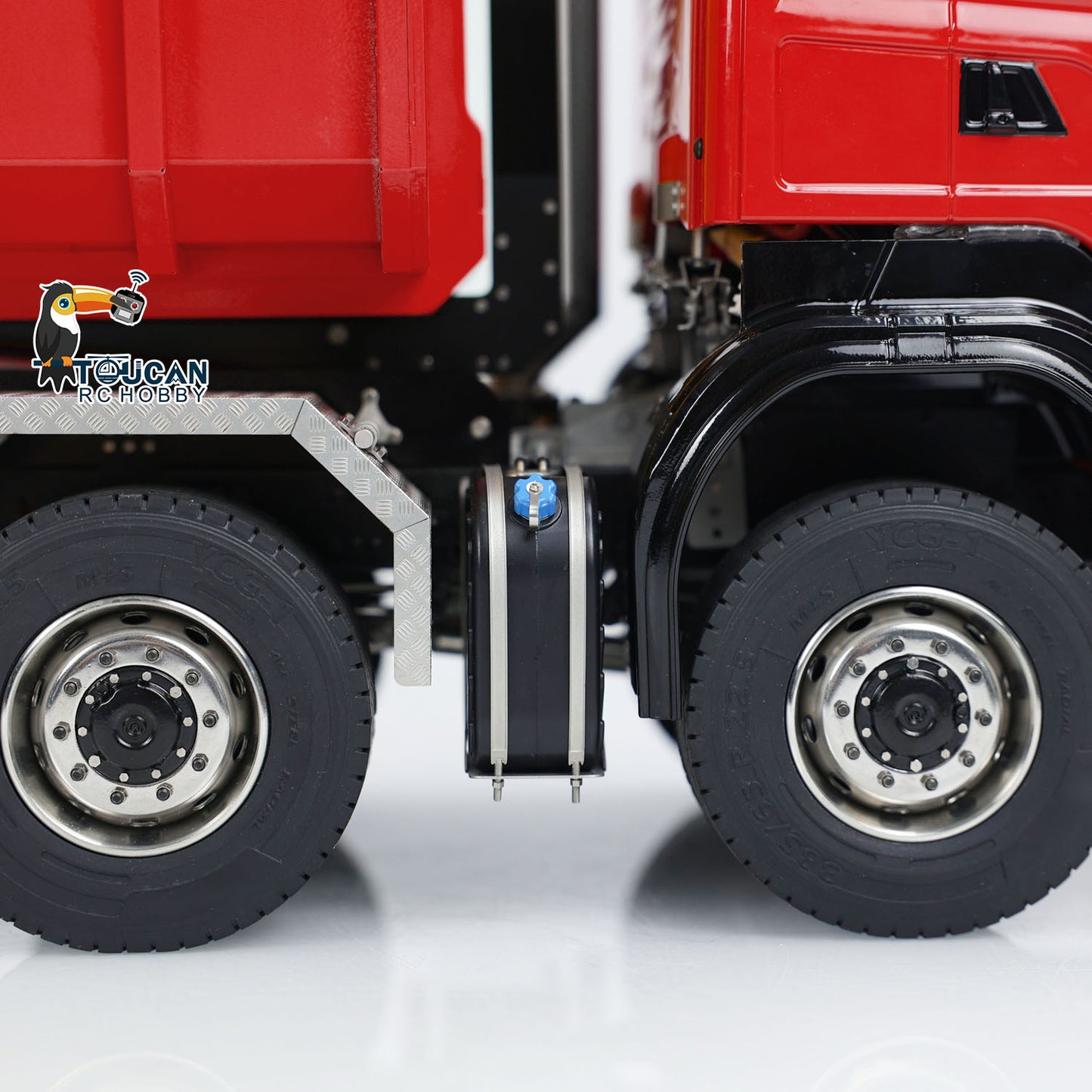 1/14 8x8 RC Hydraulic Equipment Radio Controlled Roll Off Dumper Trucks Full Dump Truck U-shaped Short High Bucket Timber Flatbed