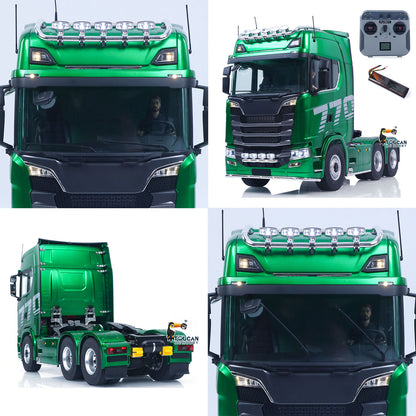 In Stock 1/14 KABOLITE 6*6 Remote Control Tractor Truck 770S 2Speed Gearbox Axle Locks Electric Windshield Wiper Openable Door RTR
