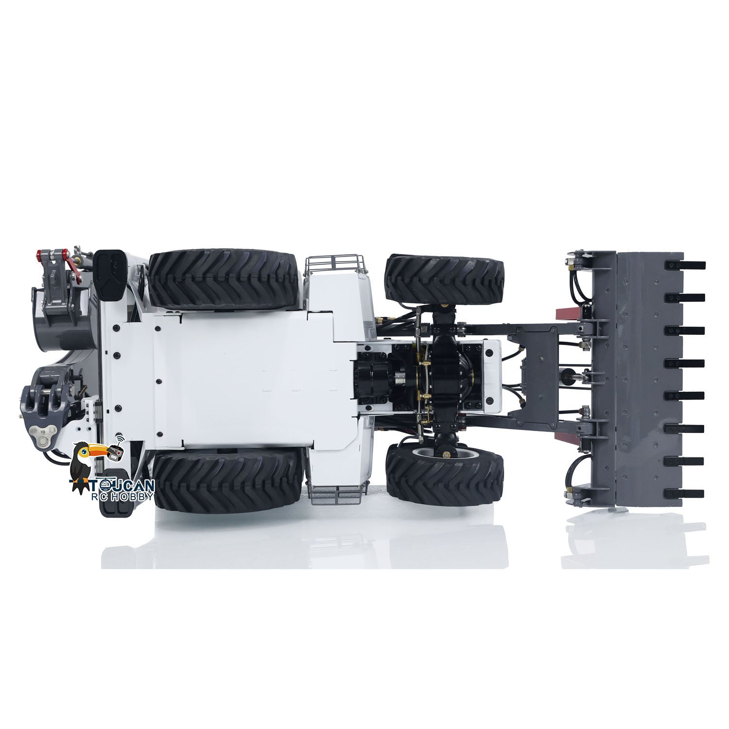 LESU Aoue BL71 1/14 Metal RC Backhoe Loader Excavator A0010 RTR 4x4 Differential Lock Axles