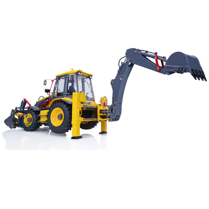 LESU Aoue BL71 1/14 Metal RC Backhoe Loader Excavator A0010 RTR Hydraulic Construction Model