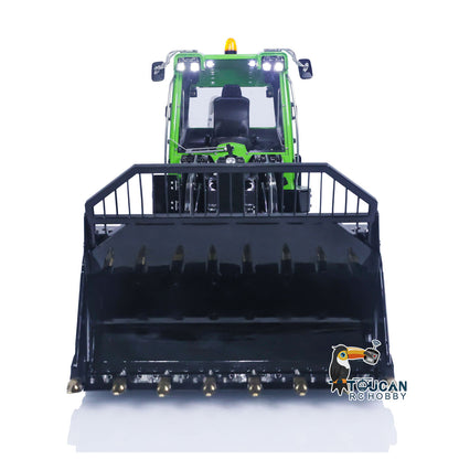 LESU LR636 1/14 Metal RC Hydraulic Loader B0014 RTR Brushless Drive Motor Tail Hook Rear Plow PL18EV Lite Remote Controller 4 Ways Directional Valve Sound Light System