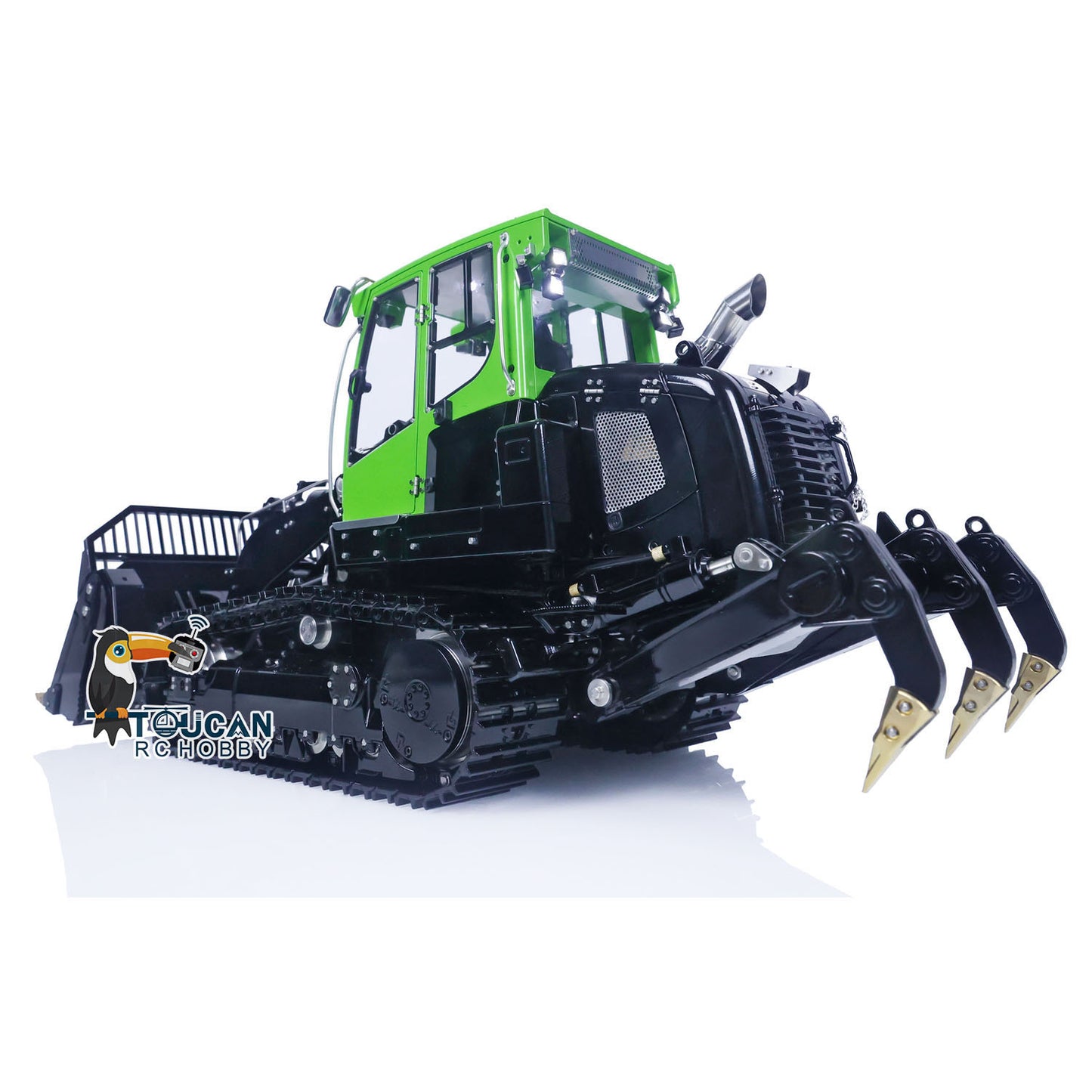 LESU LR636 1/14 Metal RC Hydraulic Loader B0014 RTR Brushless Drive Motor Tail Hook Rear Plow PL18EV Lite Remote Controller 4 Ways Directional Valve Sound Light System