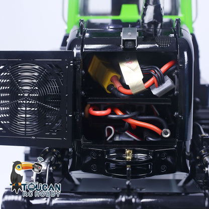 LESU LR636 1/14 Metal RC Hydraulic Loader B0014 RTR Brushless Drive Motor Tail Hook Rear Plow PL18EV Lite Remote Controller 4 Ways Directional Valve Sound Light System
