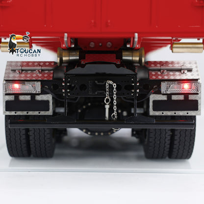 1/14 8x8 RC Hydraulic Equipment Radio Controlled Roll Off Dumper Trucks Full Dump Truck U-shaped Short High Bucket Timber Flatbed