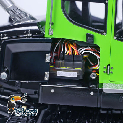 LESU LR636 1/14 Metal RC Hydraulic Loader B0014 RTR Brushless Drive Motor Tail Hook Rear Plow PL18EV Lite Remote Controller 4 Ways Directional Valve Sound Light System